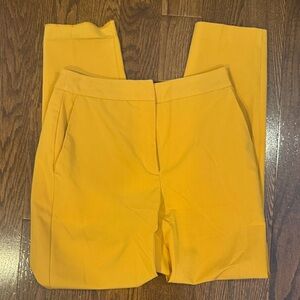 Topshop Mustard Straight Leg Pants